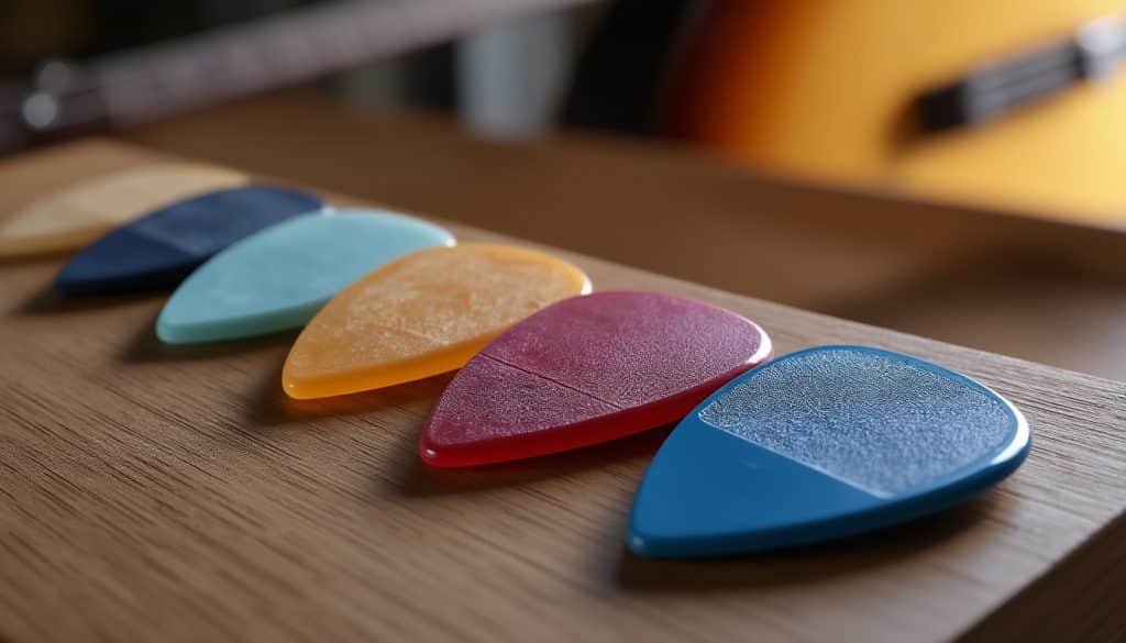 Médiators : épaisseur et effet sur le son